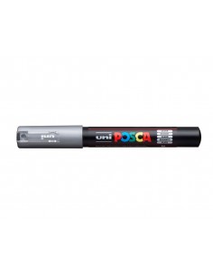 Rotulador uni posca 0,7 mm pc-1m plata