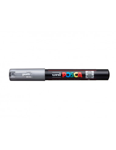 Rotulador uni posca 0,7 mm pc-1m plata
