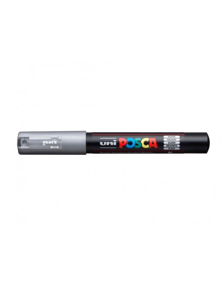 Rotulador uni posca 0,7 mm pc-1m plata