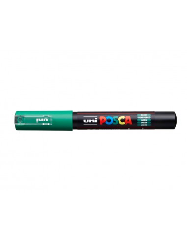 Rotulador uni posca 0,7 mm pc-1m verde