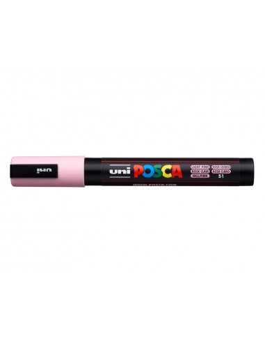 Rotulador uni posca pc-5m marcador de pintura punta conica 1,8-2,5 mm rosa claro