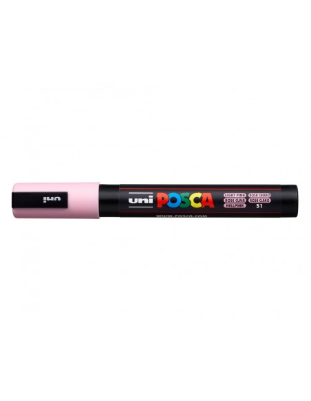 Rotulador uni posca pc-5m marcador de pintura punta conica 1,8-2,5 mm rosa claro