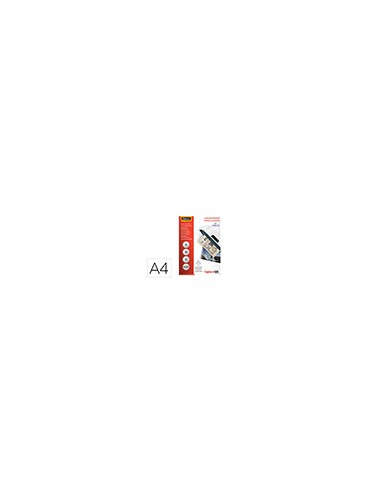Bolsa de plastificar fellowes brillo din a4 125 micras pack 100 unidades