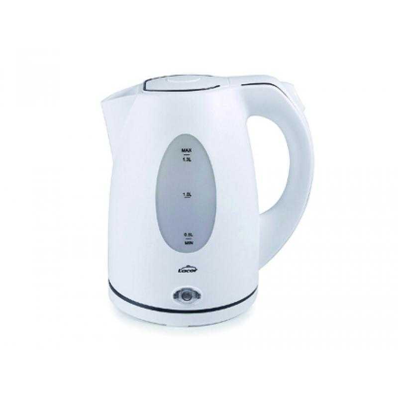 Hervidor de agua lacor electrico color blanco potencia 2000w capacidad 1,5 l - Imagen 1