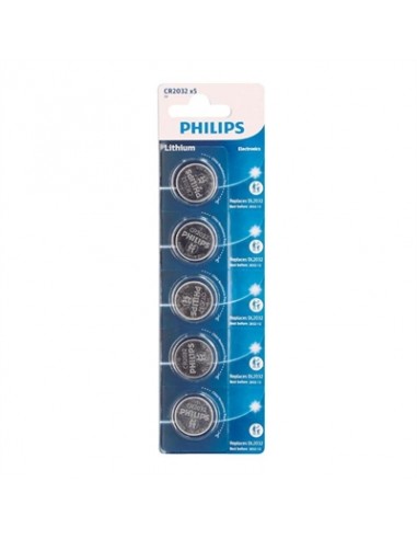 Philips pila botÃ³n litio cr2032 3v blister 5ud
