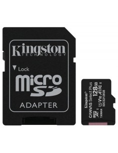 Tarjeta memoria micro secure digital sd hc 128gb kingston canvas select plus clase 10 uhs - 1 + adaptador sd