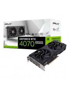 Tarjeta grafica pny geforce rtx 4070 super 12gb gddr6x verto 3xdp 1.4a hdmi 2.1 oc