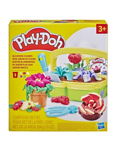 Juego hasbro play - doh blooming flowers