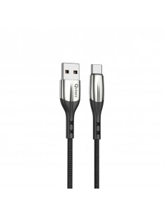 Cable qcharx toronto usb a tipo c 3a - 1 m - zinc negro cordon suave