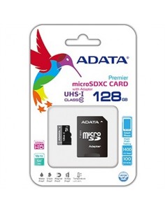 Tarjeta micro sd adata 128gb cl10 + adaptador sd