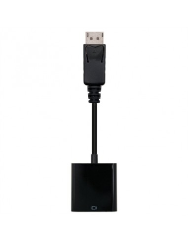 Adaptador displayport a svga nanocable macho - hembra 15cm negro