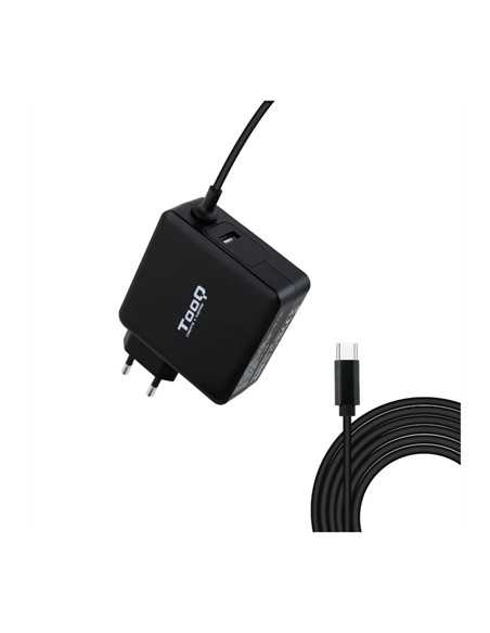 Cargador portatil tooq tqlc - usbc90pd 90w usb tipo c negro