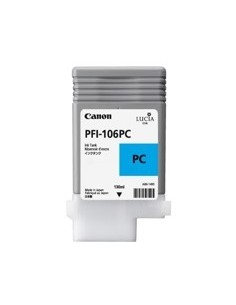 Cartucho canon pfi106pc foto cian ipf6300s - ipf6400s - ipf6300 - ipf6350 - ipf6400 - ipf6450