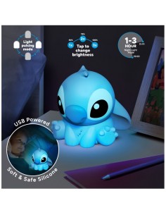 LÃ¡mpara de silicona 3d paladone disney stitch
