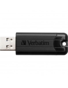 Memoria usb 3.2 verbatim pinstripe 128gb negro