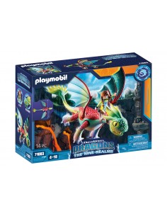 Playmobil dragones: nine realms: feathers & alex