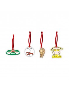 Decoracion de navidad half moon bay friends set de 4