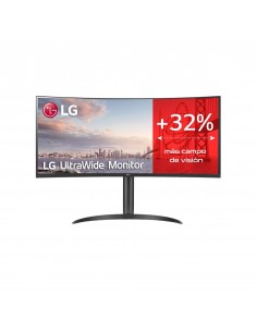 Monitor led lg ips 34wq75c - b 34 pulgadas 3440 x 1440 5ms 21:9 hdmi displayport altavoces reg. altura