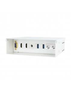Caja de conexiones multimedia multimedia ewent ew1555 2 x hdmi - 2 x usb - 2 x rj45 - vga - jack 3.5mm