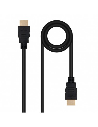 Cable hdmi 2.0 nanocable 3m - macho - macho - negro