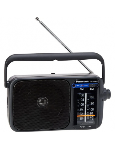 Radio panasonic rf - 2400deg - k altavoz entrada auriculares color negro