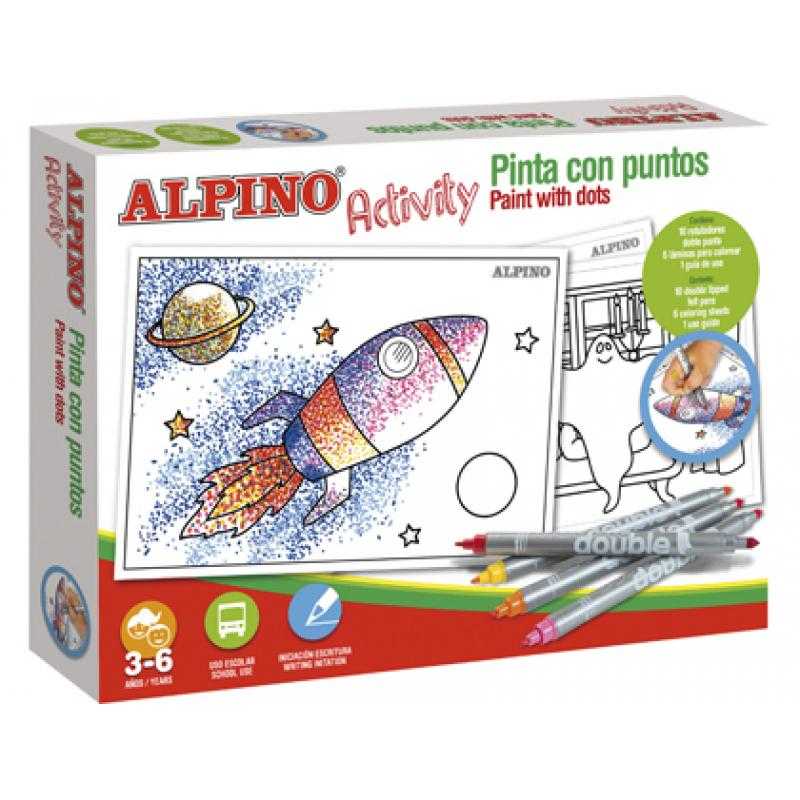Juego alpino didactico activity pinta con puntos - Imagen 1
