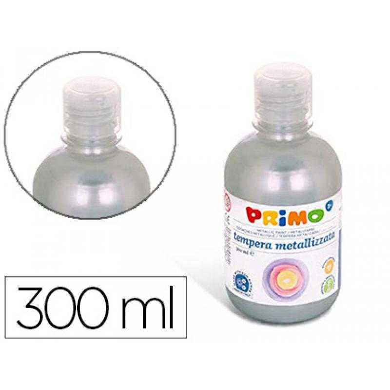 Tempera líquida primo escolar 300 ml plata - Imagen 1