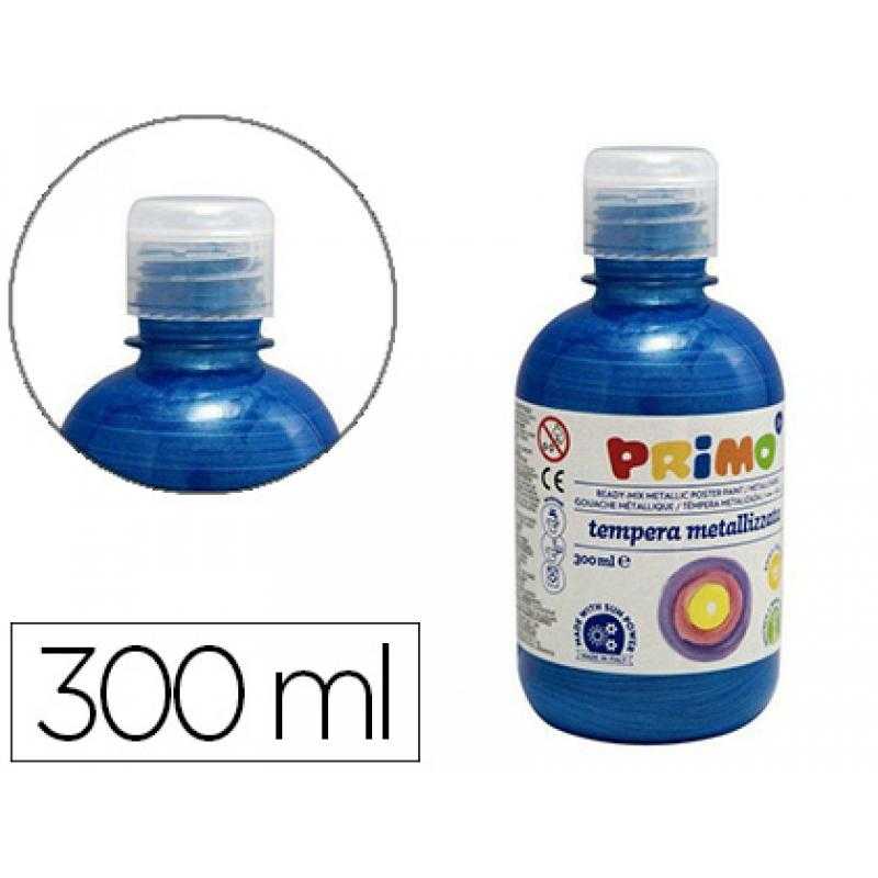 Tempera líquida primo escolar 300 ml azul marino metalizado - Imagen 1