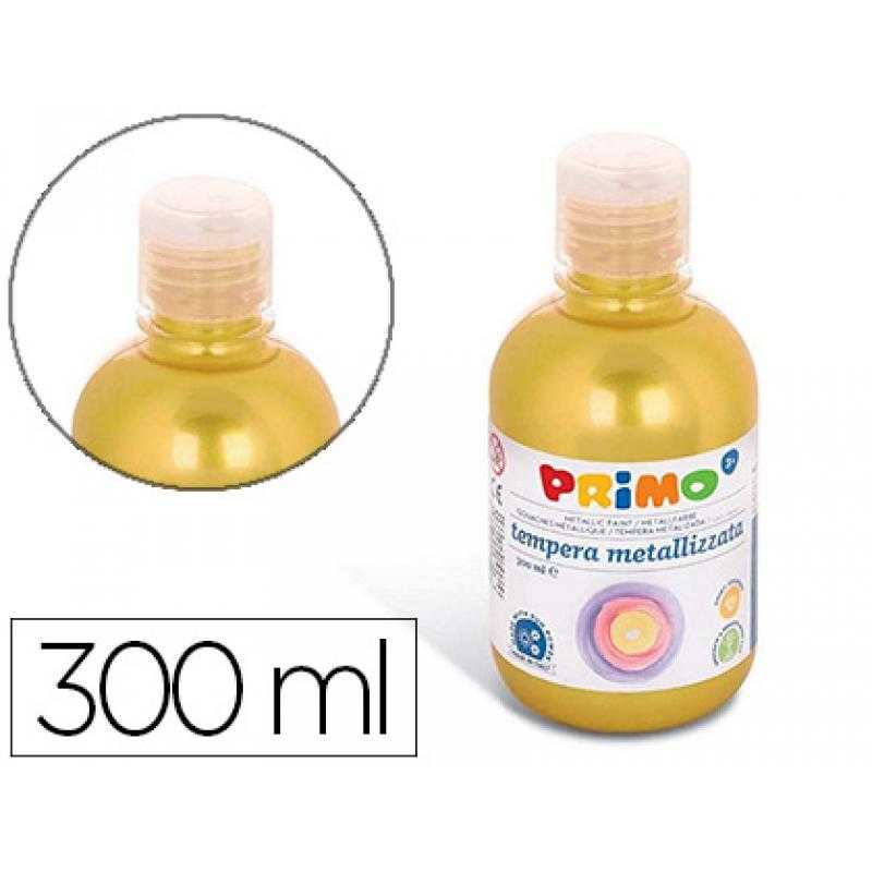 Tempera líquida primo escolar 300 ml amarillo metalizado - Imagen 1