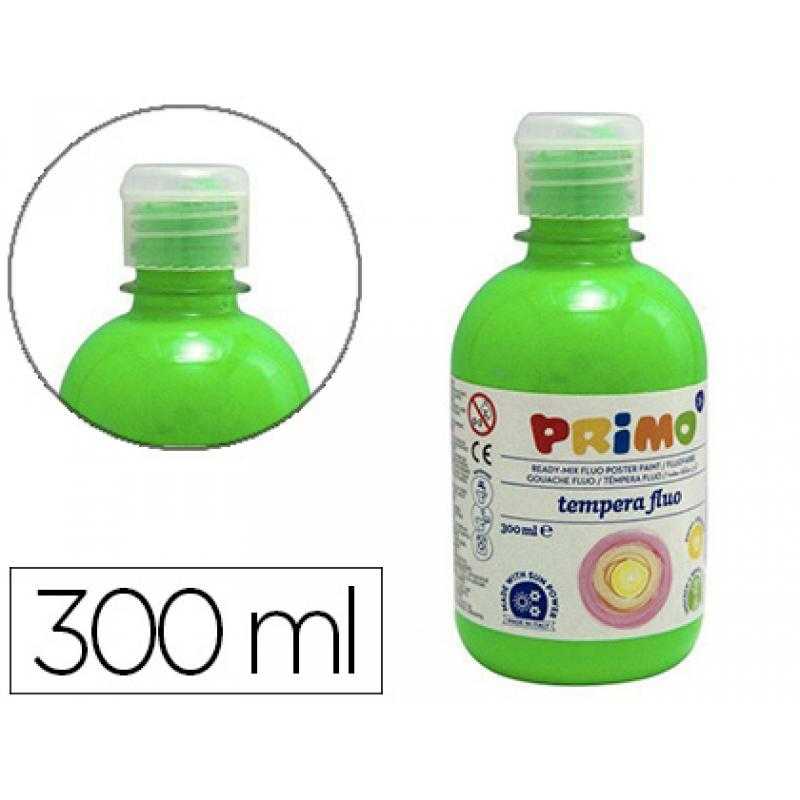 Tempera líquida primo escolar 300 ml verde fluorescente - Imagen 1