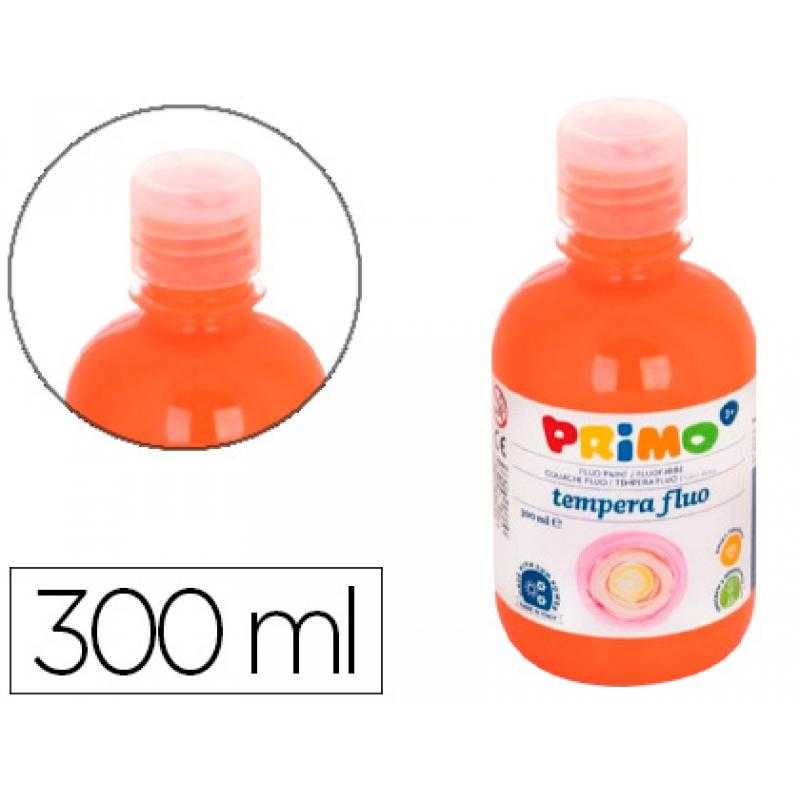 Tempera líquida primo escolar 300 ml naranja fluorescente - Imagen 1