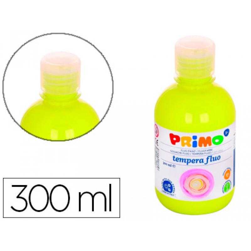 Tempera líquida primo escolar 300 ml amarillo fluorescente - Imagen 1