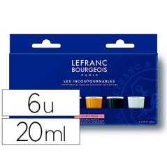 Pintura acrílica l&b fine set los imprescindibles caja de 6 colores surtidos tubo de 20 ml - Imagen 1