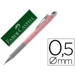 Portaminas faber castell 0.5 mm apollo retráctil color rosa claro - Imagen 1