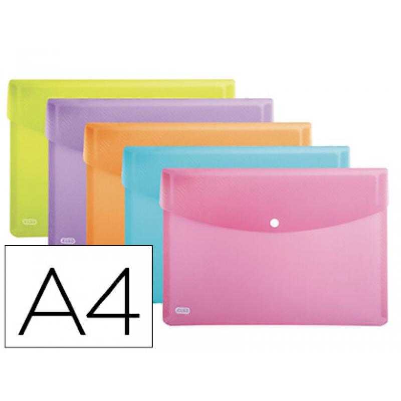Carpeta elba urban dossier broche polipropileno din a4 pack de 5 colores surtidos - Imagen 1