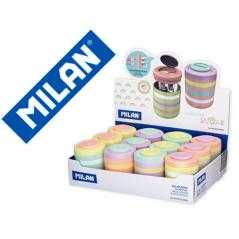 Sacapuntas milan 2 usos con depósito sugar expositor de 12 unidades surtidas - Imagen 1