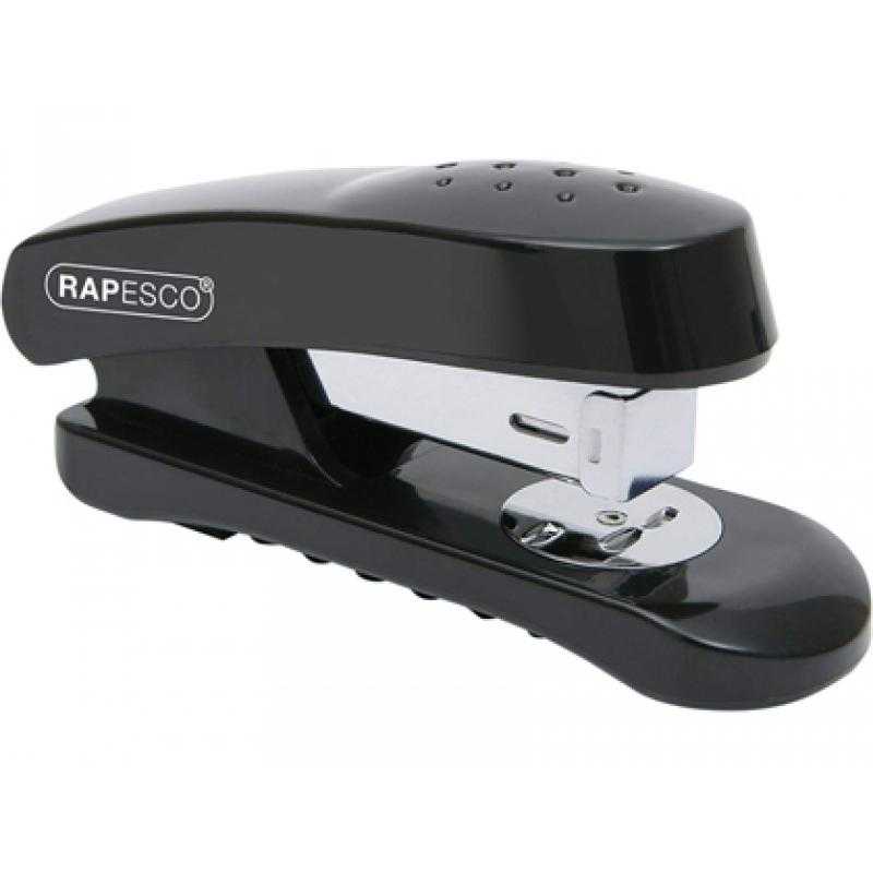 Grapadora rapesco snapper capacidad 20 hojas usa grapas 24/6 y 26/6 color negro - Imagen 1