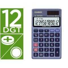 Calculadora casio sl-320ter bolsillo 12 dígitos tax +/- conversion moneda tecla doble cero color azul - Imagen 1