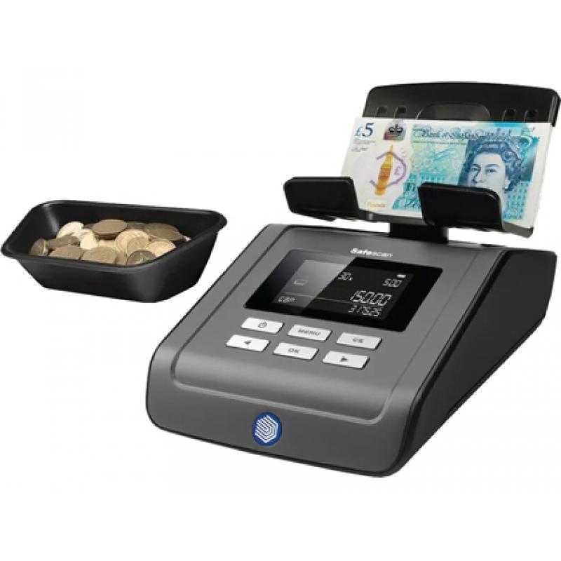 Balanza contadora de dinero safescan 6165 cuenta monedas billetes cartuchos de monedas y fajos de billetes - Imagen 1