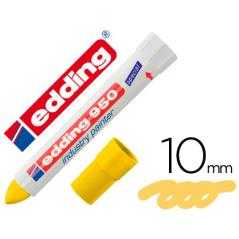 Rotulador edding permanente 950 pasta opaca amarilla punta redonda 10 mm para superficies oxidadas o - Imagen 1