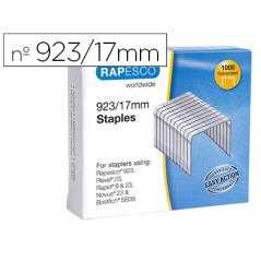 Grapas rapesco galvanizada 923/17 caja de 1000 unidades