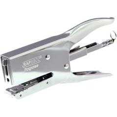 Grapadora rapesco tenaza porpoise metálica capacidad 40 hojas usa grapas 24/6 y 26/6 color plata - Imagen 1