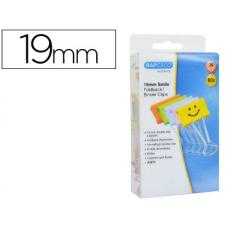 Pinza metálica rapesco reversible 19 mm sonrisas colores surtidos cajita de 80 unidades