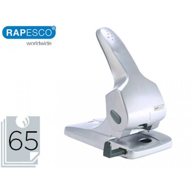 Taladrador rapesco zero 65 plata 2 taladros gran capacidad 65 hojas - Imagen 1