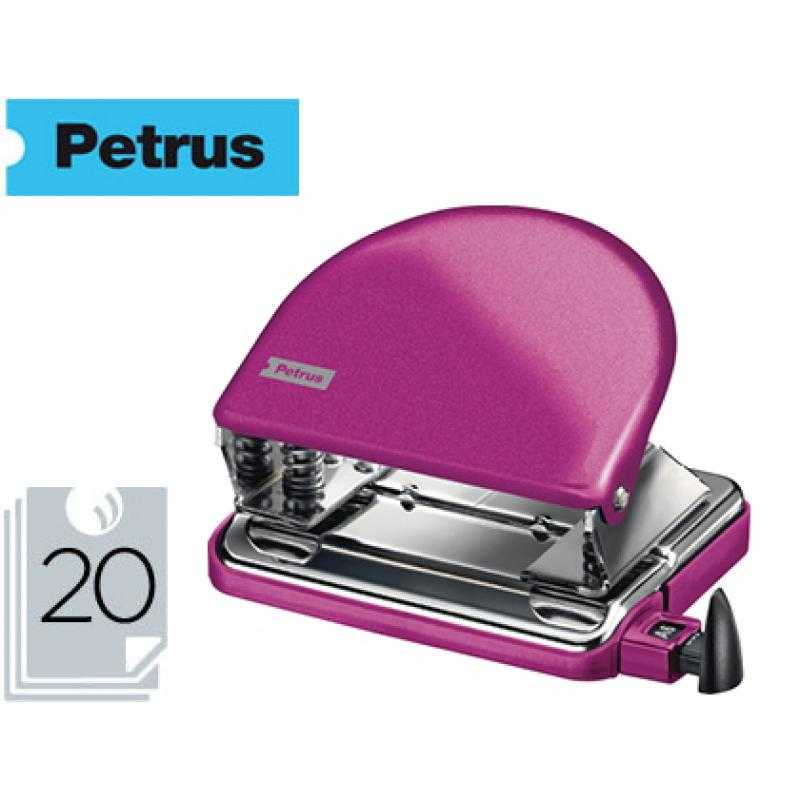 Taladrador petrus 52 wow fucsia metalizado capacidad 20 hojas en blister - Imagen 1