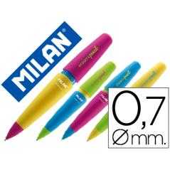 Portaminas milan capsule mix 0,7 mm con goma colores surtidos - Imagen 1