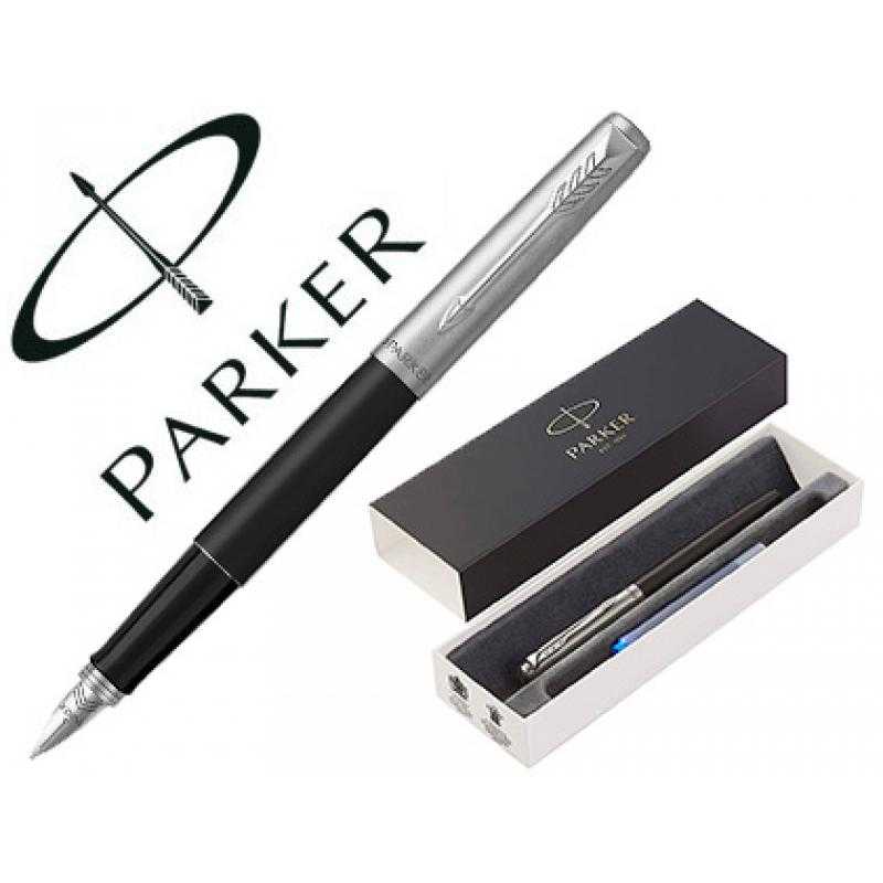 Pluma parker jotter bond street negro ct en estuche de regalo - Imagen 1