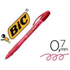 Bolígrafo bic gelocity illusion borrable rojo punta de 0,7 mm - Imagen 1