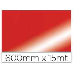 Papel fantasía colibri doble metalizado rojo bobina 600 mm x 15 mt - Imagen 1