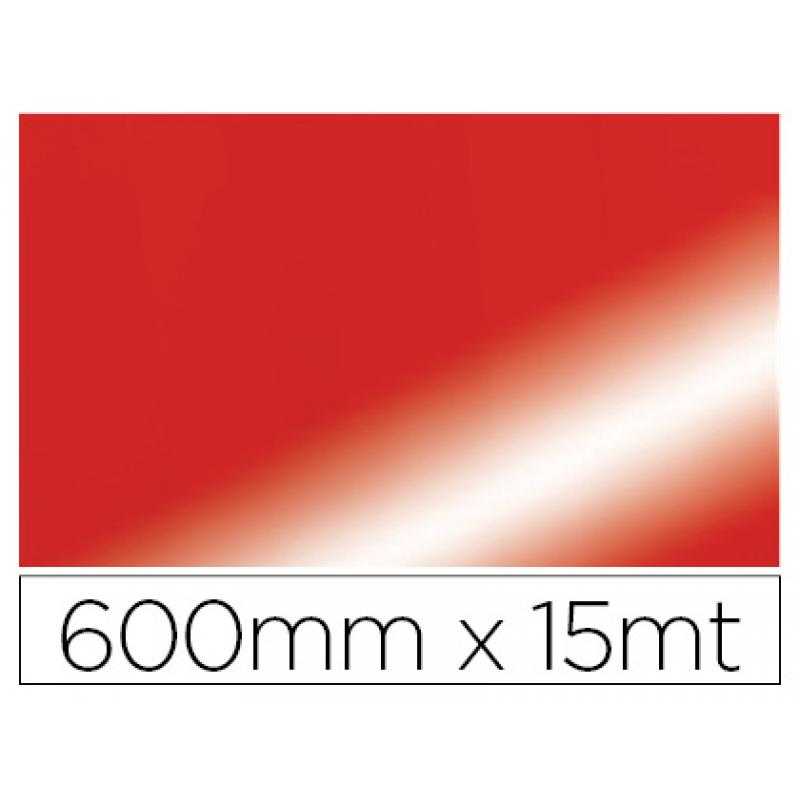 Papel fantasía colibri doble metalizado rojo bobina 600 mm x 15 mt - Imagen 1